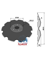 31-1006 Talerz zębaty O610x6 INDUSTRIEHOF 31-1006.97