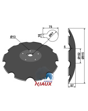 31-1017 Talerz zębaty - O515x5 31-1017.97