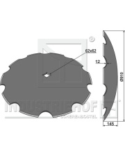 31-1024 Talerz zębaty O910x12 31-1024.97
