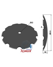 31-1224KI-0541 Talerz zębaty O610x6 31-1224KI-0541.97