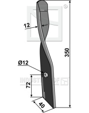 31-1240BO-L Nóż łopatkowy do Dyna-Drive, lewy 31-1240BO-L.97