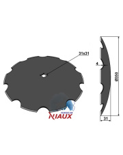 31-136030 Talerz zębaty O350x4 31-136030.97