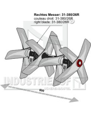 311-380R26-4-2 Doczepiany segment brony łopatkowej prawy - 600 311-380R26-4-2.97