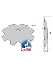 31-151126 Talerz zębaty O510x5 31-151126.97