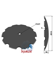 31-151330 Talerz zębaty O510x5 31-151330.97