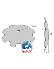 31-156032 Talerz zębaty O560x5 31-156032.97