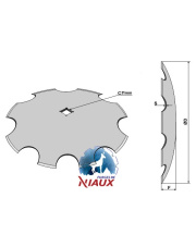 31-161040 Talerz zębaty O610x6 31-161040.97