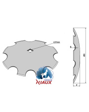 31-161130 Talerz zębaty O610x5 31-161130.97