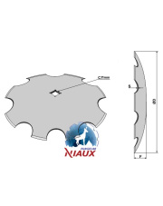 31-161140 Talerz zębaty O610x8 31-161140.97