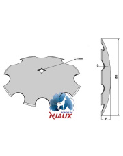 31-166051 Talerz zębaty O660x8 31-166051.97