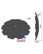 31-171046 Talerz zębaty O710x7 31-171046.97