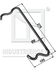 312-0487 Pałąk wału strunowego Kongskilde - lewy 312-0487.97