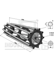 312-200-590 Wał doprawiający 2000 rurowy 312-200-590.97