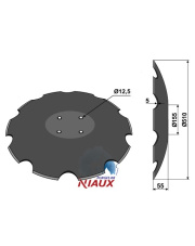 31-2220II2Z149 Talerz zębaty z płaską nasadką - O510 31-2220II2Z149.97