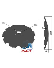 31-222IM-R627 Talerz zębaty - O560 31-222IM-R627.97