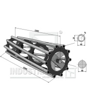 312-230-480 Wał doprawiający 2300 rurowy 312-230-480.97