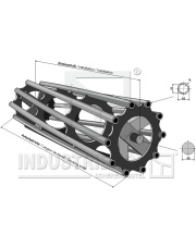 312-300-400 Wał doprawiający 3000 rurowy 312-300-400.97