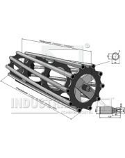 312-300-400-35 Wał doprawiający 3000 rurowy 312-300-400-35.97