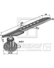 31-238819 Piasta talerza z trzonkiem - prawa INDUSTRIEHOF 31-238819.97