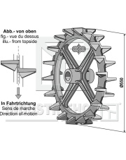312-550 Koło wyrównujące kołeczkowe - O550mm 312-550.97