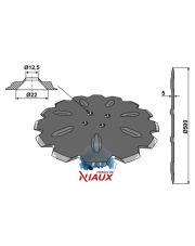 31-350010 Talerz zębaty O500x5 31-350010.97