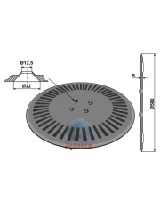 31-350011 Talerz redlicy wysiewającej O500x5 31-350011.97