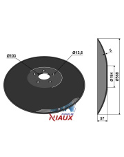 31-3662 Talerz gładki O568x5 31-3662.97