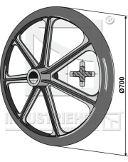 313-707 Koło wału Packera O700mm 313-707.97