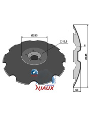 31-3744 Talerz zębaty - O645x6 31-3744.97