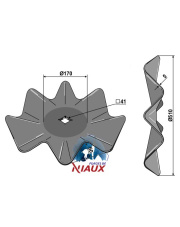 31-451040 Talerz z pofalowanym ostrzem O510x5 31-451040.97