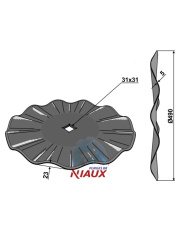 31-451130 Talerz z pofalowanym ostrzem O490x5 31-451130.97
