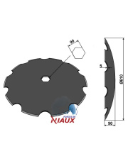 31-461088 Talerz zębaty 610 X 4,8 31-461088.97