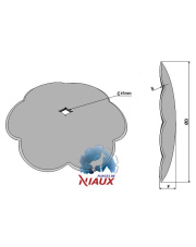 31-561040 Talerz do brony w kształcie liścia koniczyny O610x6 31-561040.97