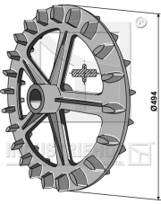 316-508 Koło wyrównujące Croskill- O494mm 316-508.97