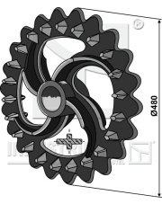 316-517 Koło wyrównujące Croskill - O480mm 316-517.97