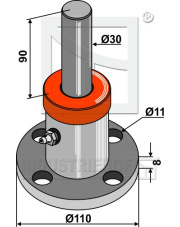 31-880501 Piasta talerza z wałem O30 31-880501.97