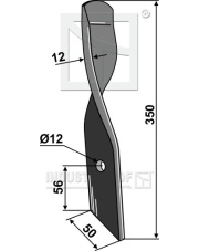 31-BOM-41L Nóż łopatkowy do Dyna-Drive Jumbo, lewy 31-BOM-41L.97
