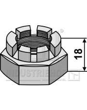 31-MU-30-1 Nakrętka koronowa M 30 x 3,5 do wałów czterokątnych 30x30 31-MU-30-1.97