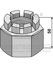 31-MU-48 Nakrętka koronowa M48x2 do wałów czterokątnych 50x50 31-MU-48.97