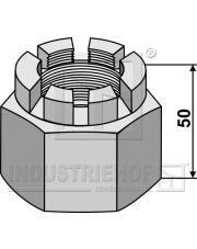 31-MU-48.1 Nakrętka koronowa M48x5 do wałów czterokątnych 50x50 31-MU-48.1.97