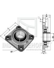 31-UCF206 Łożysko samonastawne UCF - O30 31-UCF206.97