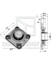 31-UCF210 Łożysko samonastawne UCF - O50 31-UCF210.97