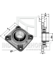 31-UCF214 Łożysko samonastawne UCF - O70 31-UCF214.97