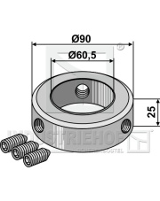 320-19 Pierścień ustalający do wału O60 kpl. wraz ze śrubami bez łba M12 320-19.97