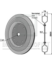 350-008 Koło wału, gładkie 350-008.97