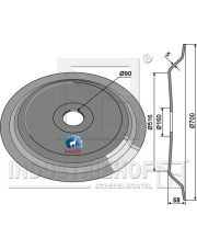 350-033 Pierścień DD O700x5 350-033.97