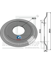 350-034 Pierścień DD O600x4 350-034.97