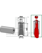 18100-32 Tulejka do wspawania do zębów z zabezpieczeniem przed obrotem 18100-32.97