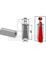 18100-33 Tulejka do wspawania do zębów z gwintem M28 18100-33.97