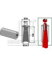 18100-34 Tulejka do wspawania do zębów z gwintem M20 18100-34.97